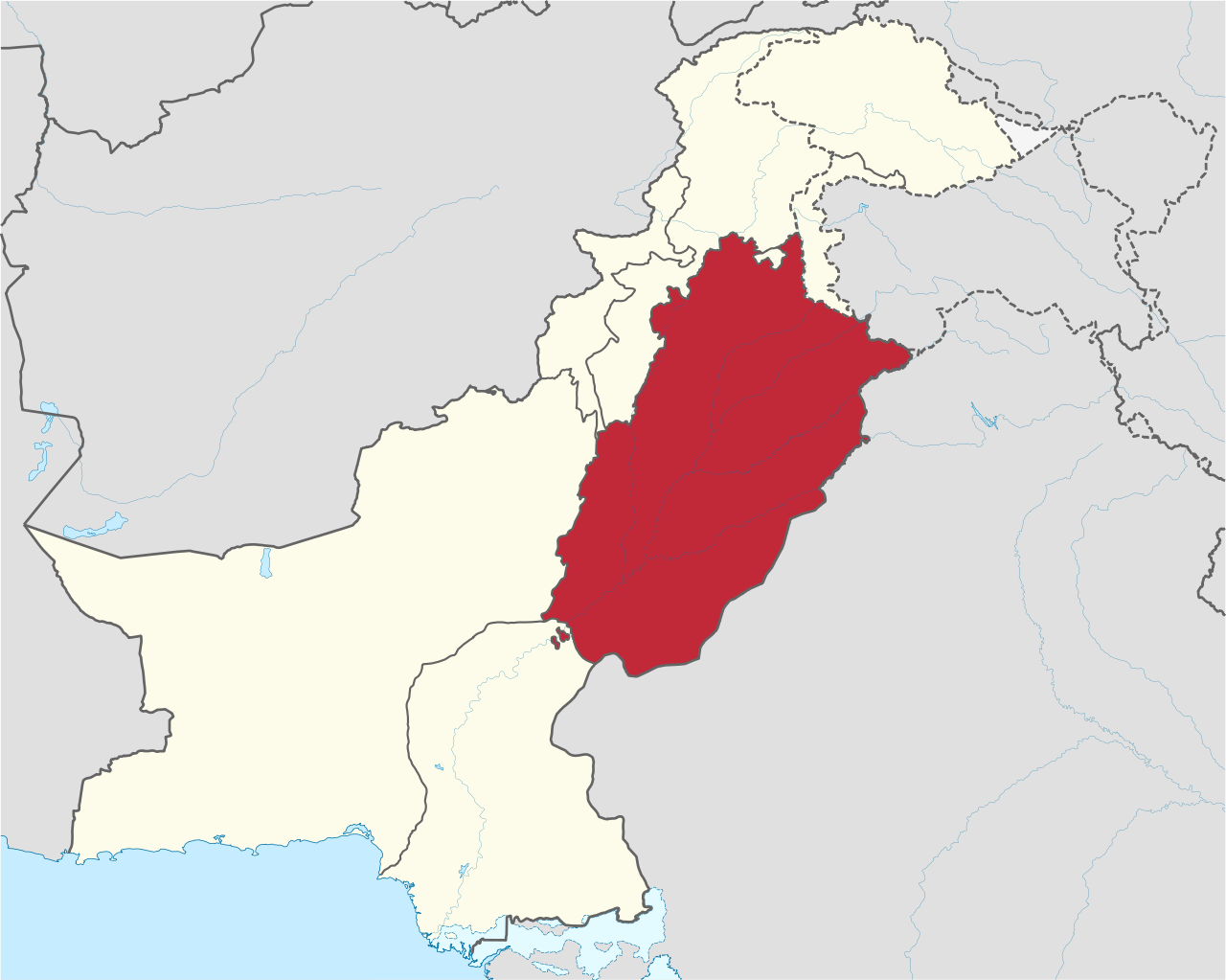 Punjab, Pakistan Coverage Map